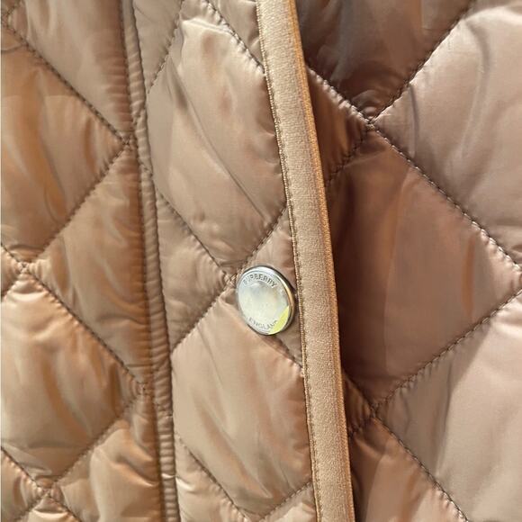 100% Authentic Burberry brand new Quilted Nylon Jacket Camel Color $1250+ M - Picture 2 of 8